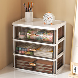 Drawer-Type Desktop Storage Box Office Desk Organizer Stationery Cosmetics Storage Box Workstation Organization Tool