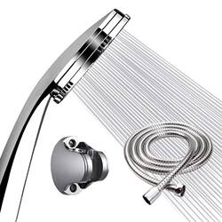 Pressurized Shower Head Rain Shower Set for Home Use with High-Pressure Hose