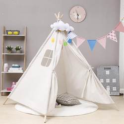 Children's Hand-Painted Tent Painting Graffiti Handmade Outdoor Activities Baby Princess Playhouse Triangular Small Tent