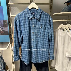 
Lee authentic 2025 autumn and winter men's 101+plaid denim shirt LMT0110005PN00F-A09287