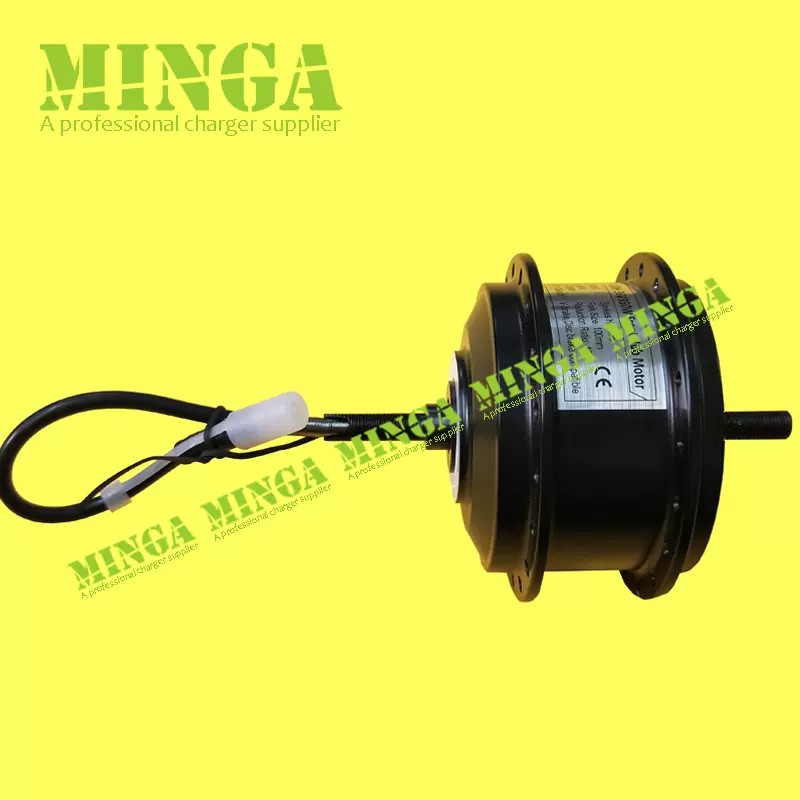 发烧友DIY自行车改装电动爱克玛电机36V350W AKM电机前后轮毂电机