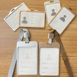 Badge Holder, Id Card Holder, Aluminum Alloy Badge Holder, Employee Badge, Student Id, Campus Transportation Pass Holder