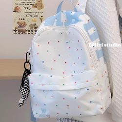 Dopamine High-Fashion Star Backpack for Women, Simple and Versatile Backpack for Middle and High School Students, School Bag