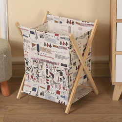 Large Foldable Storage Basket, Desktop Organizer, Living Room Storage Basket, Cartoon Fabric Book and Newspaper Storage Rack
