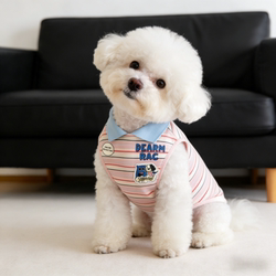 Pet Spring/Summer Polo Collar Dog Vest for Schnauzer, Teddy, Bichon, Small and Medium Dogs, Thin Style for West Highland Terrier