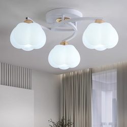 Restaurant Chandelier with Three Lights, Simple and Modern, Suitable for Master Bedroom, Living Room, Zhongshan Lighting Fixtures, 2025 New Model, Ceiling-Mounted, Grand Dining Room