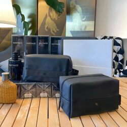 Dl*Or Dijia Waterproof Unisex Classic Bee Element High-End Large Capacity Cosmetic Bag Toiletry Bag