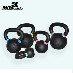 Mdbuddy Kettlebell Cast Iron Men's Home Fitness Solid Kettle Dumbbell 8kg Women's Hip Training Kettlebell