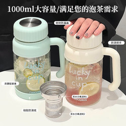 Muhank Women's Office Coffee Cup, High-Capacity, High-Quality Borosilicate Glass Cup with Handle, Men's Tea Cup