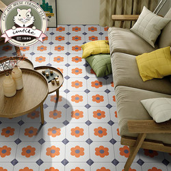 Retro Purple and Orange Mosaic Small Tiles 200*200 for Bathroom, Kitchen, Balcony, Homestay, Restaurant Tiles