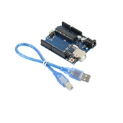 Ban phát triển UNO R3 phiên bản chính thức ATmega16U2 đi kèm cáp USB tương thích với Arduino