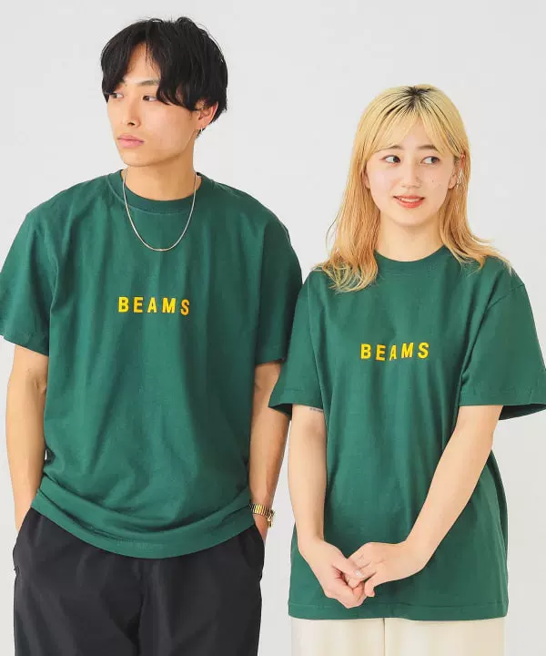 75-08-0425-591日本代购BEAMS新品字母时尚LOGO T恤23SS圆领T恤-Taobao