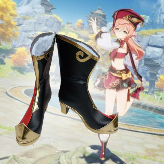 Genshin Yanfei Cos Shoes Customized Anime Game Two dimensional Genshin yanfei cos shoes customized anime game two dimensional