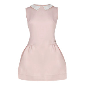 
Homemade sweet daughter-in-law pink French dress for women, preppy style dress, shirt collar, waisted skirt