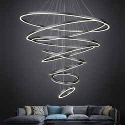 Duplex Chandelier Living Room Lamp Modern Minimalist Light Luxury Villa Staircase Creative Personality Art Lighting Internet Celebrity Lamps