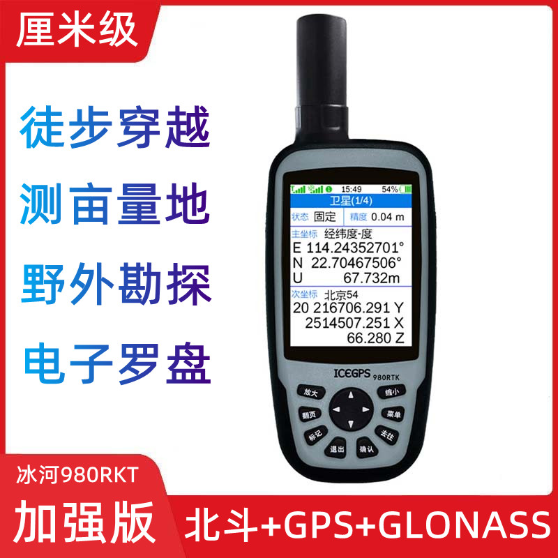 GLACIER 980RTK ߿ BEIDOU GPS     Ƽ  ǥ     -