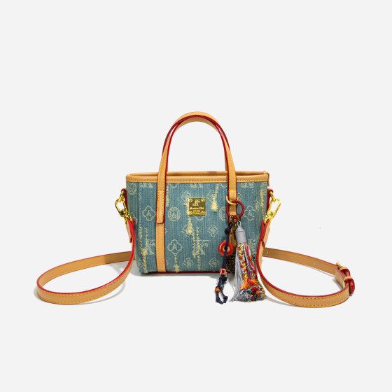 
Super hot small bag for women 2025 new niche portable vegetable basket denim bag fashionable versatile one-shoulder crossbody bag