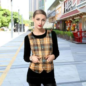 Female vest down cotton vest autumn and winter silk cotton coat elastic slimming