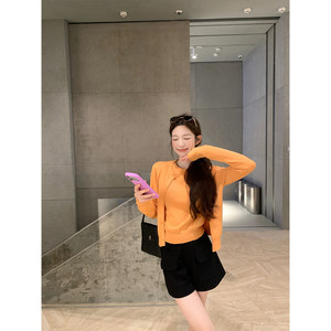 
aaaaxbbb supermodel proportions three-color suit shorts with pockets, loose straight pants, versatile slimming casual pants