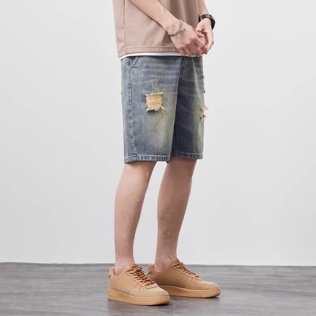 KR Jeanswest men's casual shorts 2024 summer new fashion trendy men's
