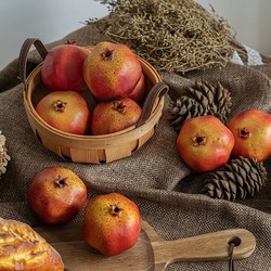 Simulated Fruit Weighted Fake Pomegranate Model Model Room Kitchen Soft Decoration Window Decorations Gourmet Photography Shooting Props