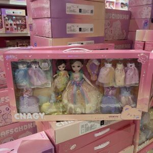 
New Yasni large doll princess series jewelry wardrobe set dressing table bunk bed girl gift