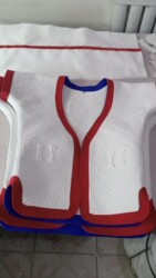 Chinese-Style Wrestling Clothing, Red and Blue Traditional Wrestling Clothes, Chinese-Style Wrestling Clothing with a Suspender, Thickened Cotton Wrestling Clothing