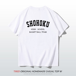 Ryukoku Team T-Shirt Slam Dunk Short-Sleeved Sakuragi Hanamichi Same Style Training Uniform Mitsui Hisashi Sports Loose Basketball Summer