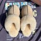 Women's fur slippers for outer wear, sheepskin and fur all-in-one toe-toe slippers, snow boots, platform slippers, lazy cotton shoes, winter