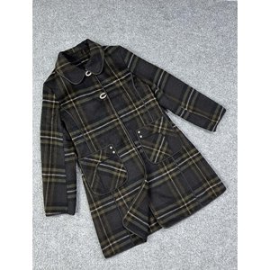 
Off-season clearance ~ Women's classic plaid wool coat fashionable warm double-sided mid-length jacket
