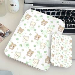 Four-Leaf Clover Self-Deprecating Rilakkuma Folding Mirror Large Makeup Mirror Dormitory Dressing Mirror Home Desktop Mirror