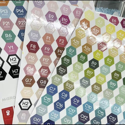 Popular 221 Color Number Stickers for Bean Crafts, Refill Beans for DIY Educational Toys, Same Color Number Beans from Mard Factory