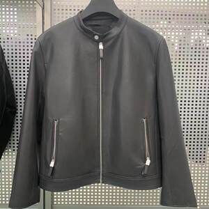 
G Home Men's Fall and Winter New Standing Collar Sheepskin Casual Jacket Genuine Leather Leather Jacket G24A124003/000