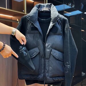
Autumn and winter new down jacket vest men's workwear versatile Libai duck down cotton waistcoat fashion casual warm vest