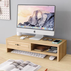 Computer Monitor Stand Desktop Riser with Drawer Display Screen Support Stand