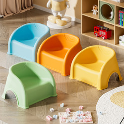 Children's Backrest Chair, Learning Chair, Small Stool, Thickened Seat, Baby Sofa, Dining Chair, Non-Slip Stool, Infant Bath Stool