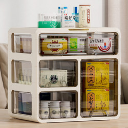 Medicine Box for Home Use, First Aid Medicine Storage Box, Compartmentalized, Dustproof, Moisture-Proof, Drawer-Type Multi-Layer Medicine Box