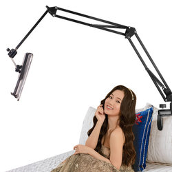 Telescopic stand for watching TV and mobile phone on desktop