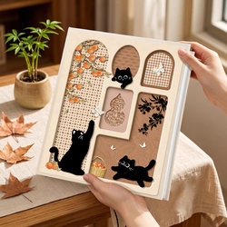 Chinese-Style Small Photo Album for Instant Photos, Commemorative Album with Insert Pages for Storing 3-Inch Photos, Suitable for Couples, Families, and Baby Photo Albums