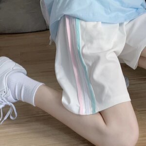 
Sports shorts for women's high school jogging sports test five-point pants for junior high school students' high school sport exams special track and field pants