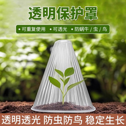 Vegetable Plant Seedling Protection Cover, Reusable Cover for Preserving Heat and Preventing Insects, Birds, and Frost for Melon and Vegetable Seedlings