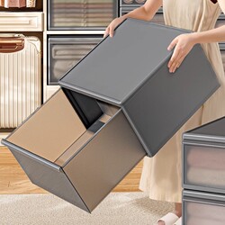 Xingyou Drawer-Type Storage Box, Clothing Organizer, Household Plastic Wardrobe Storage Box, Thickened Large Capacity Storage Box