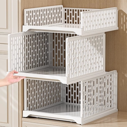 Drawer-Type Storage Rack Home Wardrobe Partition Free Combination Clothing Storage Rack Cabinet Plastic Layered Rack