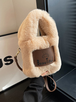 Autumn And Winter Furry Crossbody Bag 2023 New Hand-held Cute Plush Bucket Bag Hand-held Crossbody Bag