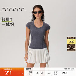【One-Piece Knit】Sports Short-Sleeve Spring/Summer Women's One-Piece Knit Yoga Fitness T-Shirt Tp152丨Particle Mania