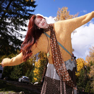 
Yellow sweater cardigan knitted women's autumn and winter new versatile loose long-sleeved Korean style lazy ins trend jacket