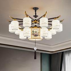 New Chinese-Style Living Room Chandelier, Zen Chinese Style Dining Room, Bedroom, Dining Box, Engineering Commercial Lighting Fixtures Collection