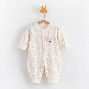 
0-1 years old new born baby jumpsuit for all seasons spring and autumn new pure cotton baby clothes boneless rompers