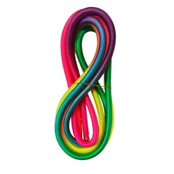 Rhythmic Gymnastics Rope/Cotton and Linen Gymnastics Equipment, Colorful Nylon Rope, Gymnastics Five-Event Competition Training Fitness Equipment