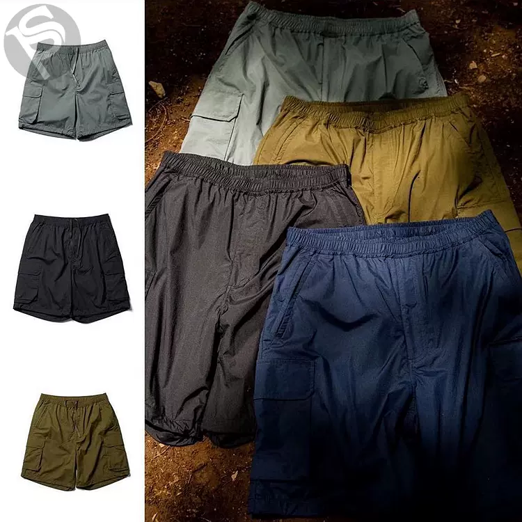 現貨DAIWA PIER39 21SS tech mil field shorts機能側袋抽繩短褲-Taobao